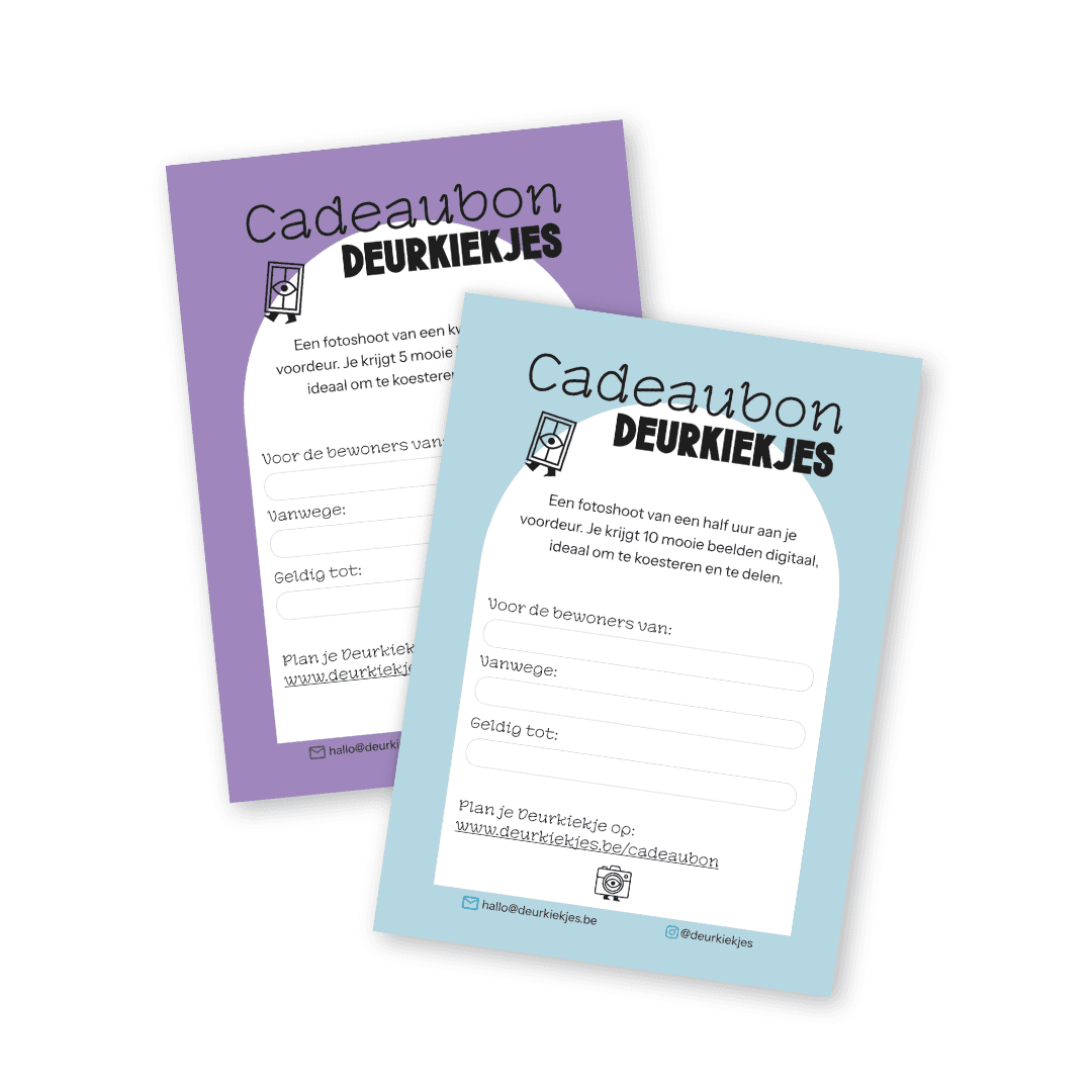 Deurkiekjes cadeaubon